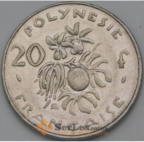 Французская Полинезия 20 франков 1991 КМ9 VF арт. 38485