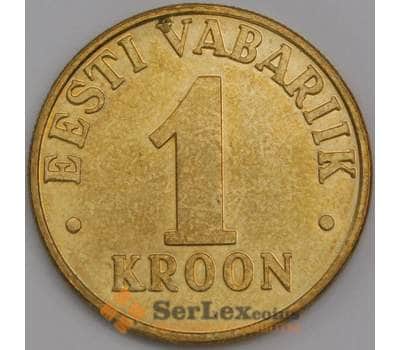 Монета Эстония 1 крона 2000 КМ35 aUNC (J05.19) арт. 16899