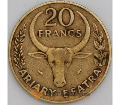 Мадагаскар монета 20 франков 1984 КМ12 XF арт. 45230