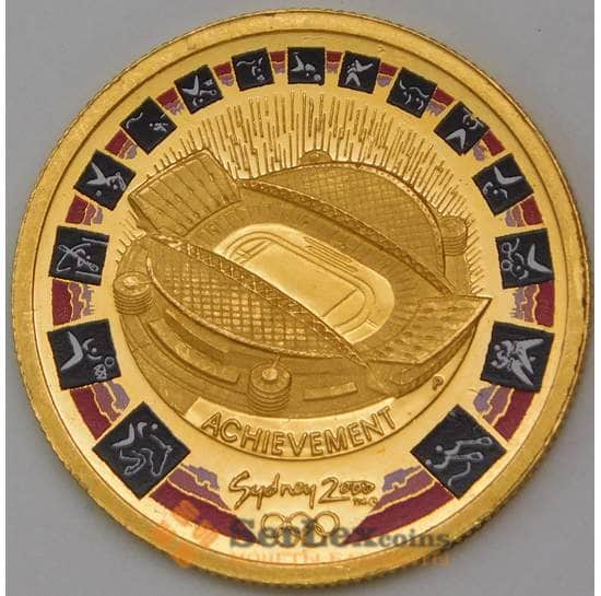 Австралия 100 долларов 2000 Сидней Стадион золото арт. 30381