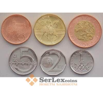 Монета Чехия набор монет 2017 Крона годовой набор UNC (НВВ) арт. 13397