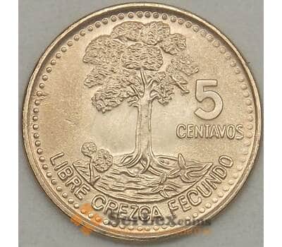 Монета Гватемала 5 сентаво 2008 UNC (n17.19) арт. 21239