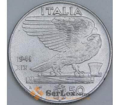 Монета Италия 50 чентезимо 1941 КМ76b XF магнитная арт. 28959