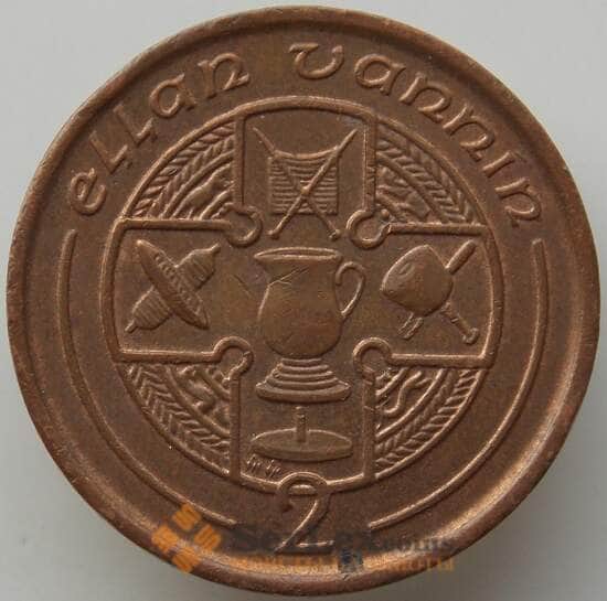 Мэн остров 2 пенса 1992 КМ208 XF арт. 13927