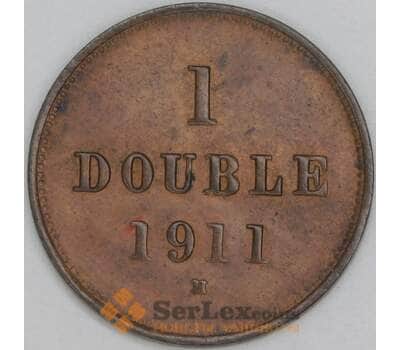 Гернси 1 дубль 1911 КМ11 aUNC арт. 54879