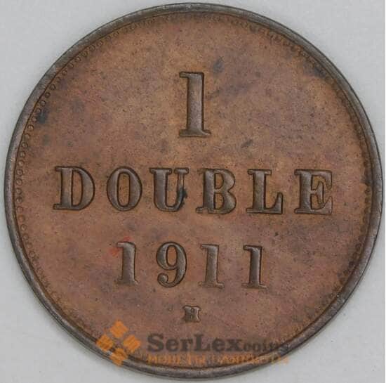 Гернси 1 дубль 1911 КМ11 aUNC арт. 54879 Гернси 1 дубль 1911 КМ11 aUNC арт. 54879
