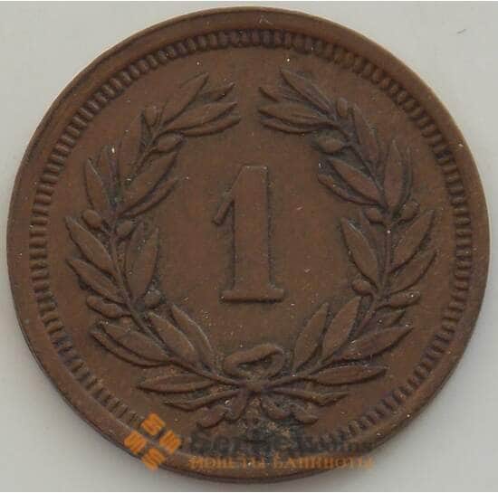 Швейцария 1 раппен 1934 КМ3 XF+ арт. 13254