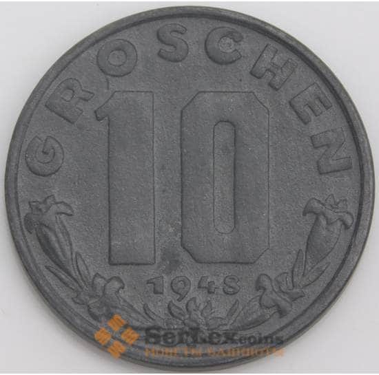 Австрия монета 10 грошей 1948 КМ2874 aUNC арт. 46149