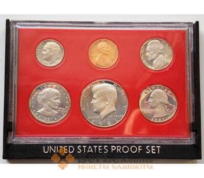 Монета США набор годовой 1981 Proof коробка (ЗСГ) арт. 8462