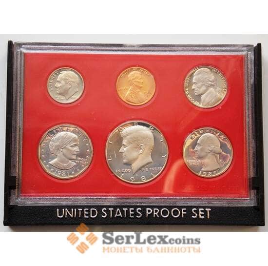 США набор годовой 1981 Proof коробка (ЗСГ) арт. 8462