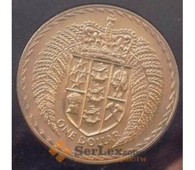 Монета Новая Зеландия 1 доллар 1972 UNC (ЗСГ) арт. 8466