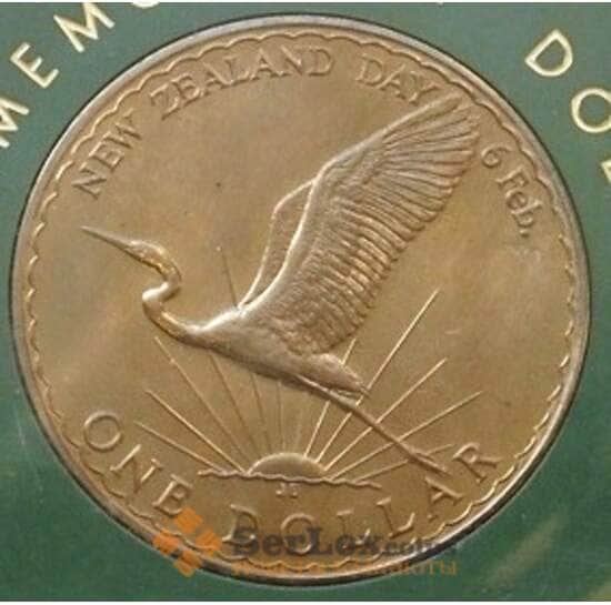 Новая Зеландия 1 доллар 1974 День 6 февраля AU (ЗСГ) арт. 8467