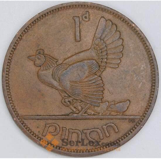 Ирландия 1 пенни 1966 КМ11 XF арт. 54950