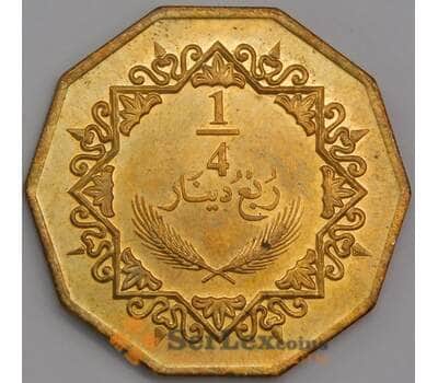 Ливия 1/4 динара 2009 КМ30 UNC  арт. 41781