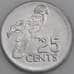 Сейшельские острова монета 25 центов 2000 КМ49b UNC арт. 45307