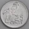 Сейшельские острова монета 25 центов 2000 КМ49b UNC арт. 45307