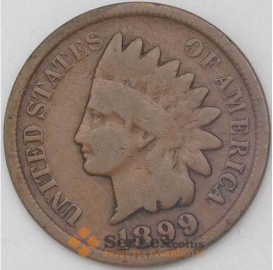 США 1 цент 1899 КМ90а VF арт. 26134