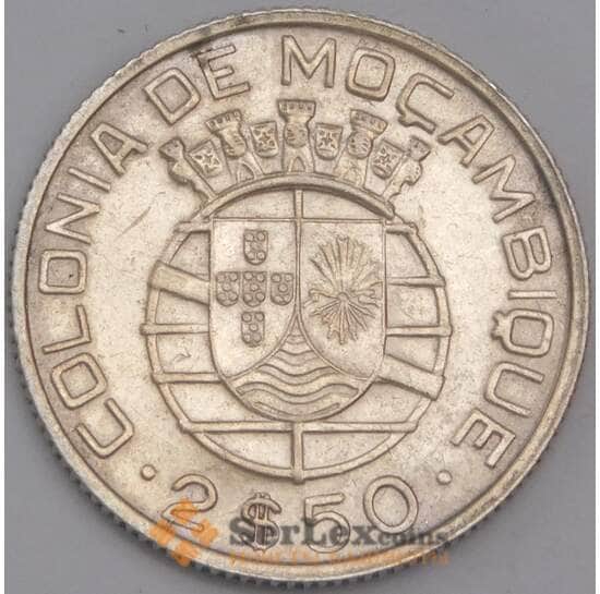 Мозамбик монета 2,5 эскудо 1942 КМ68 XF арт. 42047