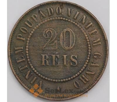 Монета Бразилия 20 рейс 1900 КМ490 VF арт. 40684