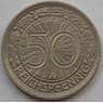 Германия 50 пфеннигов 1927 А КМ49 UNC (J05.19) арт. 15012