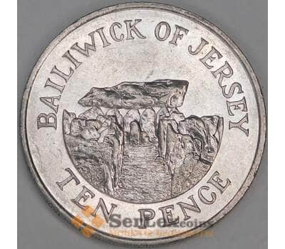 Джерси 10 пенсов 1989 КМ57.1 XF арт. 54926
