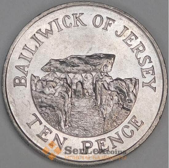 Джерси 10 пенсов 1989 КМ57.1 XF арт. 54926 Джерси 10 пенсов 1989 КМ57.1 XF арт. 54926