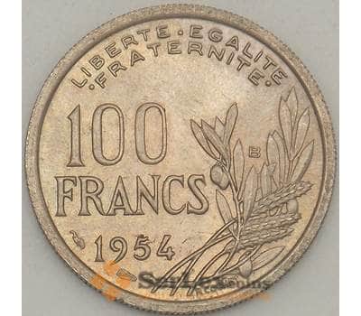 Монета Франция 100 франков 1954 КМ919 UNC (J05.19) арт. 17809