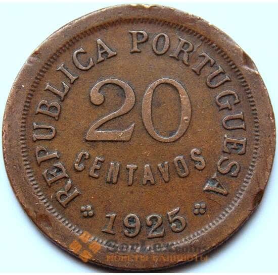 Португалия 20 сентаво 1925 КМ574 VF арт. 8667