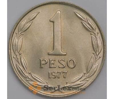 Чили монета 1 песо 1977 КМ208 UNC арт. 41994