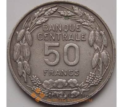 Монета Камерун 50 франков 1960 КМ13 VF арт. 7612