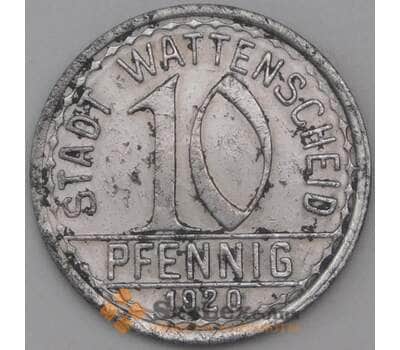 Германия Нотгельд 10 пфеннигов 1920 Ваттеншайд арт. 23213