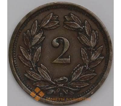 Монета Швейцария 2 раппен 1927 КМ4 XF арт. 40501