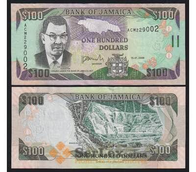 Ямайка 100 долларов 2006 Р84b UNC арт. 52943