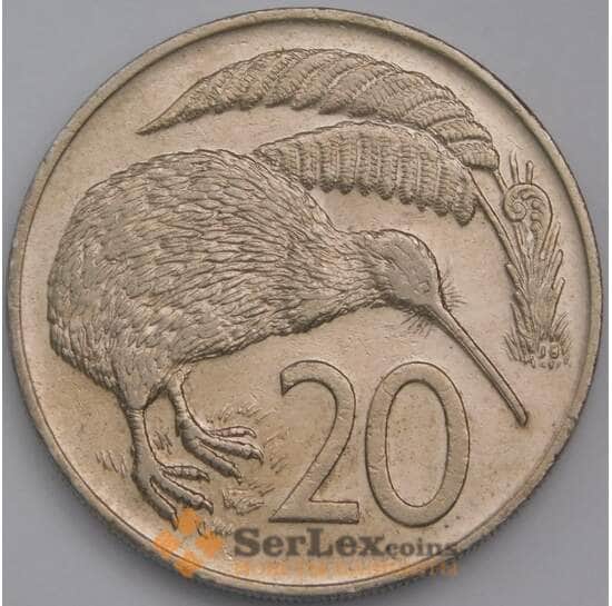 Новая Зеландия 20 центов 1974 КМ36 XF арт. 40053