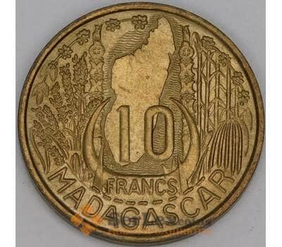 Мадагаскар 10 франков 1953 КМ6 UNC арт. 53267