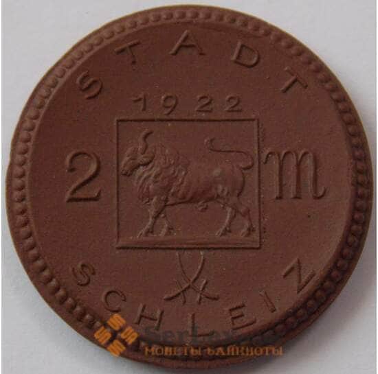Германия Нотгельд 2 марки 1922 Шлайц Schleiz Керамика (J05.19) арт. 17903