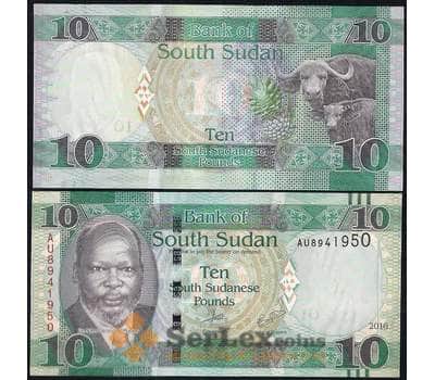 Банкнота Судан Южный 10 Фунтов 2016 P12 UNC арт. 7818