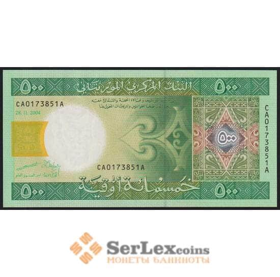 Мавритания 500 угий 2004 Р12а UNC арт. 51344