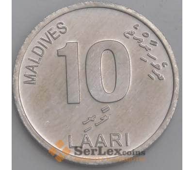 Монета Мальдивы 10 лаари 2012 КМ115 UNC арт. 22157