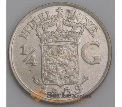 Нидерландская Восточная Индия 1/4 гульдена 1939 КМ319 UNC  арт. 46219