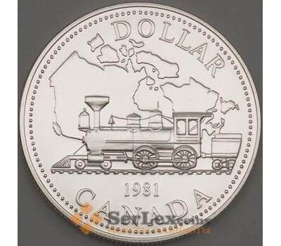 Монета Канада 1 доллар 1981 КМ130 BU Серебро (n17.19) арт. 21660