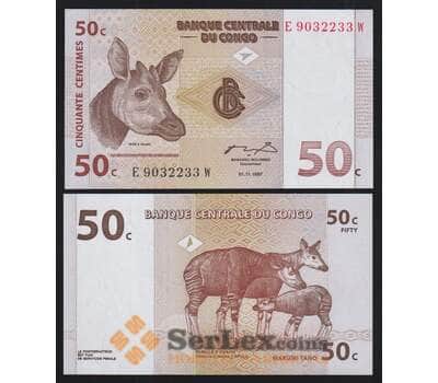 Конго 50 сантимов 1997 Р84 UNC арт. 52417