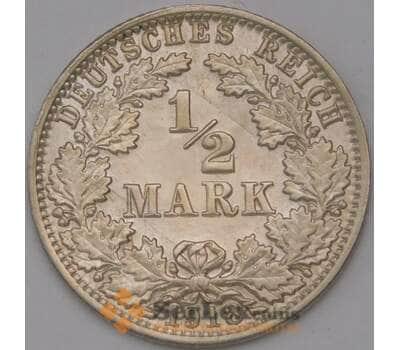 Монета Германия 1/2 марки 1918 А КМ17 UNC арт. 36686