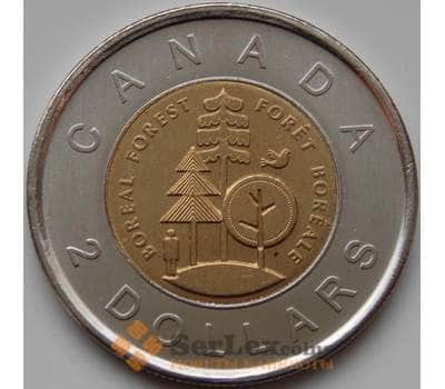 Монета Канада 2 доллара 2011 КМ1167 UNC Парки Канады - Тайга арт. 8192