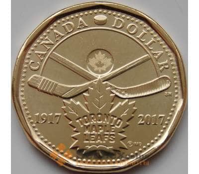 Монета Канада 1 доллар 2017 UNC Хоккейный клуб Торонто - 100 лет арт. 8193