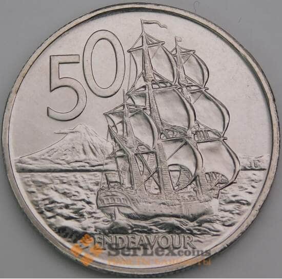 Новая Зеландия 50 центов 1977 КМ37 UNC арт. 49217 Новая Зеландия 50 центов 1977 КМ37 UNC арт. 49217