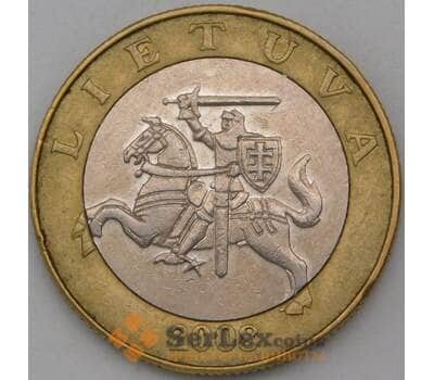 Монета Литва 2 Лита 2008 КМ112 VF арт. 28319