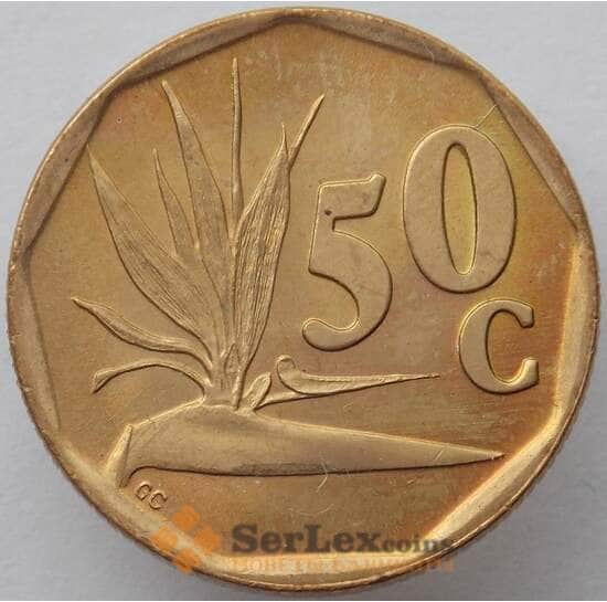 Южная Африка ЮАР 50 центов 1991 КМ137 UNC (J05.19) арт. 15555