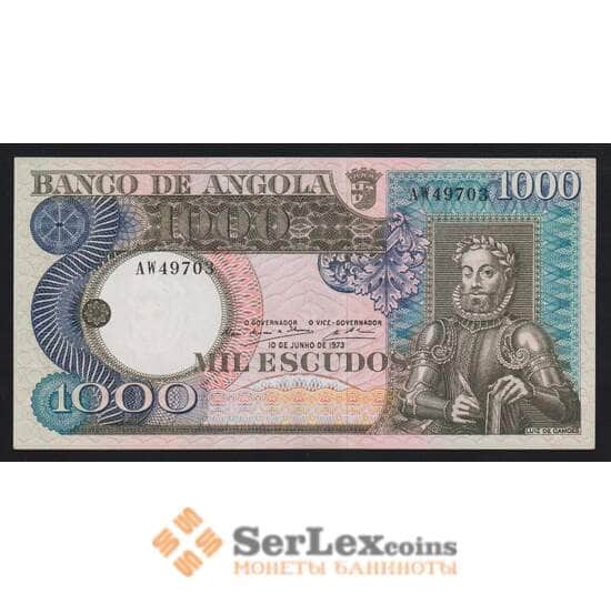 Ангола 1000 эскудо 1973 Р108 aUNC арт. 54280