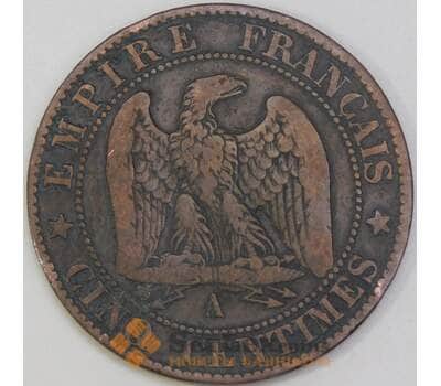 Франция 5 сантимов 1864 А КМ797 F арт. 55056